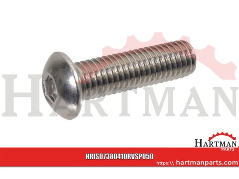 Wkręt grzybkowy A2 Kramp, M4 x 10 mm