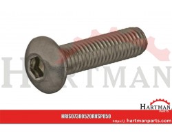 Wkręt grzybkowy A2 Kramp, M5 x 20 mm