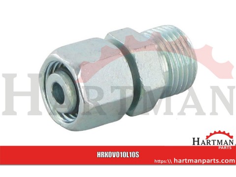 Złącze proste z nakrętką M16x1,5 10L - M18x1,5 10S