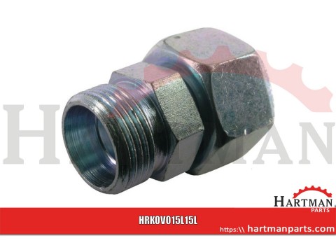 Złącze proste z nakrętką M22x1,5 15L - M22x1,5 15L