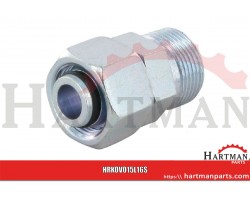 Złącze proste z nakrętką M22x1,5 15L - M24x1,5 16S