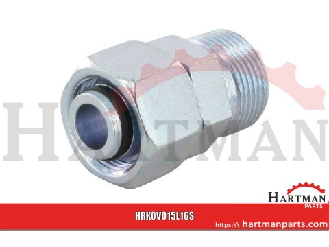 Złącze proste z nakrętką M22x1,5 15L - M24x1,5 16S