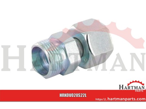 Złącze proste z nakrętką M30x2 20S - M30x2 22L