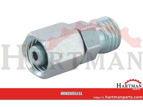 Złącze proste z nakrętką M12x1,5 6L - M12x1,5 6L