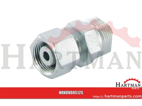 Złącze proste z nakrętką M16x1,5 8S - M20x1,5 12S