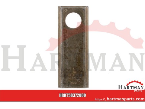 Nożyk kosiarki rotacyjnej lewy/prawy 110x40x3 mm otwór Ø 20.50 mm okrągły pasuje do Taarup