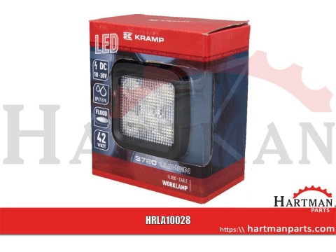 Lampa robocza kwadratowa LED, 42W 3780lm światło rozproszone