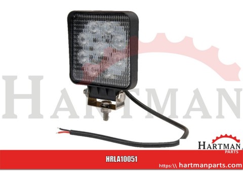 Lampa robocza kwadratowa LED, 27W 1800lm światło rozproszone