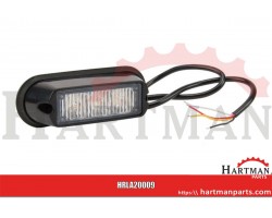 Lampa ostrzegawcza LED, 3 LED 6W 12/24V