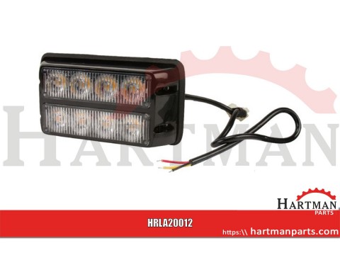 Lampa ostrzegawcza LED, 8 LED 24W 12/24V