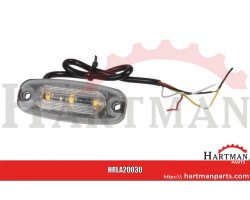 Lampa ostrzegawcza LED, 3 LED 15W 9/30V przewód 30cm