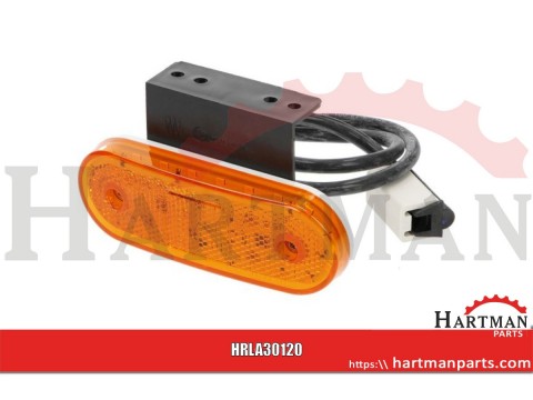 Lampa boczna pozycyjna prostokątna LED 12-24V z uchwytem i wtyczką Jaeger Kramp