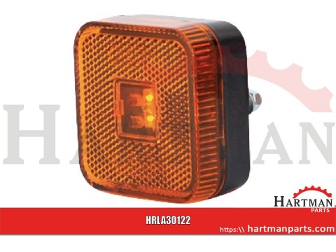 Lampa boczna pozycyjna kwadratowa LED 12-24V z przewodem Kramp