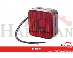 Lampa tylna pozycyjna kwadratowa LED 12-24V z przewodem Kramp