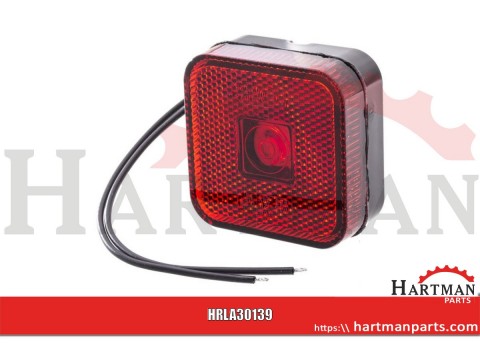 Lampa tylna pozycyjna kwadratowa LED 12-24V z przewodem Kramp