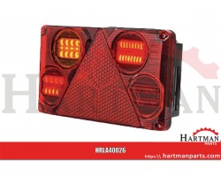 Lampa tylna zespolona prostokątna 5-pinowa lewa LED 12-24V Kramp