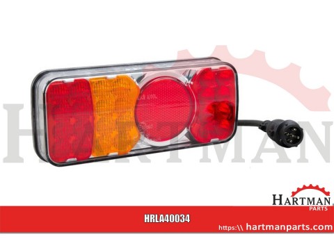 Lampa tylna zespolona prostokątna 5-pinowa lewa LED 12-24V Kramp