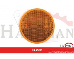 Odblask okrągły z otworami pomarańczowy, 75 mm