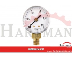 Manometr ø40 mm 0–2,5 bar przyłącze dolne 1/8"