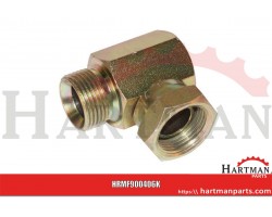 Złączka kątowa gwint zewnętrzny -gwint wewnętrzny 1/4 x 3/8 BSP