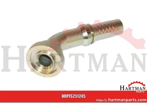 Końcówka + kołnierz DN25-Ø 41,3 mm, 45°