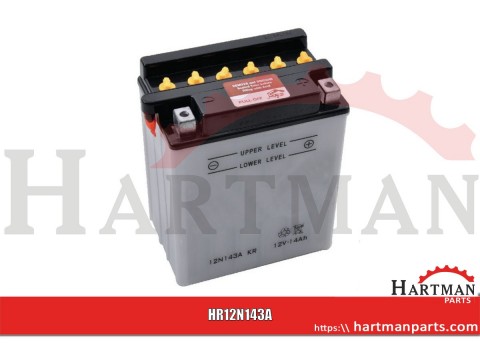 Akumulator 12V 14Ah 128A z elektrolitem Kramp
