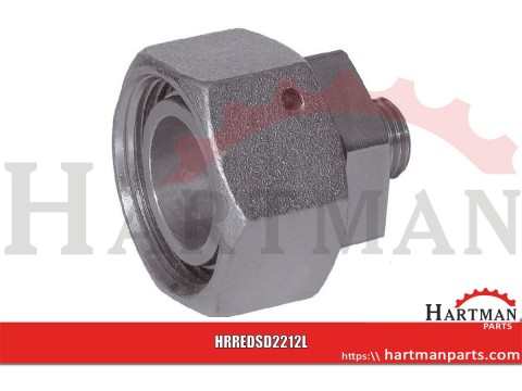 Złącze proste z nakrętką M30x2 22L - M18x1,5 12L