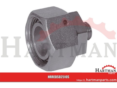 Złącze proste z nakrętką M36x2 25S - M18x1,5 10S