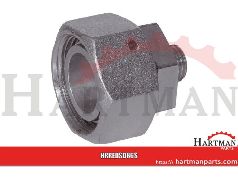 Złącze proste z nakrętką M16x1,5 8S - M14x1,5 6S