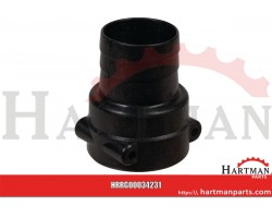 Końcówka węża wytłaczana 40 mm x 1 1/2"