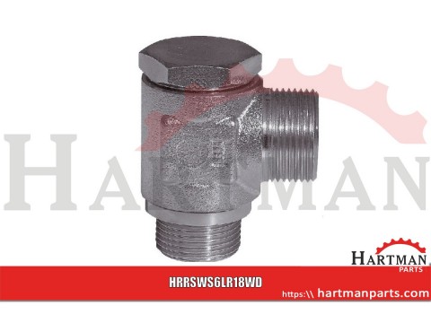Kątowa złączka gwintowana obrotowa 6L R1/8