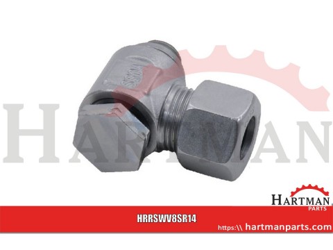 Kątowa złączka gwintowana obrotowa 8S-1/4" BSP