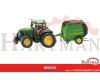Ciągnik John Deere z prasą, SIKU