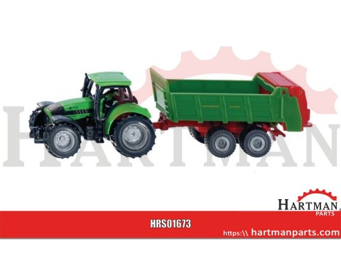 Ciągnik Deutz-Fahr z rozrzutnikiem uniwersalnym