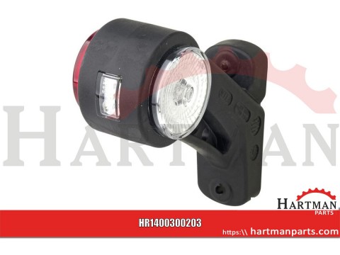 Lampa obrysowa LED, 581BCP prawa z przewodem 5.5 m 12/24V