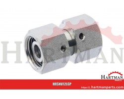 Złącze proste z nakrętkami M18x1.5 12L