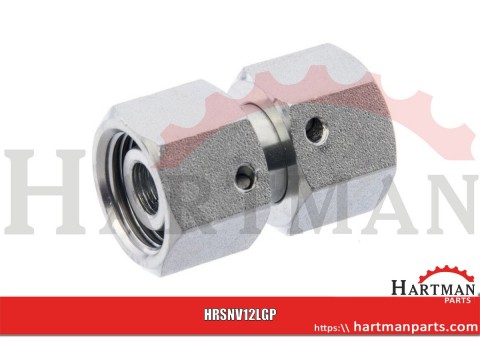 Złącze proste z nakrętkami M18x1.5 12L