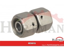 Złącze proste z nakrętkami M22x1.5 15L