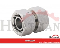 Złącze proste z nakrętkami M30x2.0 22L