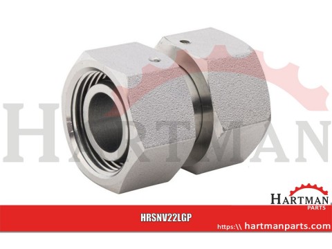 Złącze proste z nakrętkami M30x2.0 22L