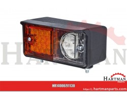 Lampa kierunkowskazu, LED, 491, 12 V - 24 V, przednia, prawa