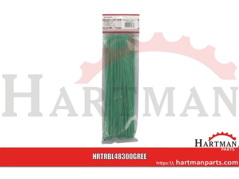Opaski kablowe 4,8 mm Kramp Blister, zielone 300 mm