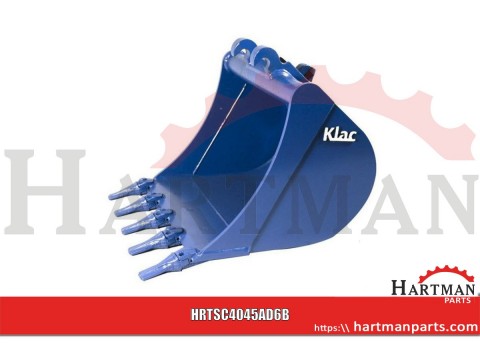 Łyżka koparki podsiębiernej C/C4 450mm system Klac z zębami Esco V13