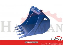 Łyżka koparki podsiębiernej C/C4 300mm system Klac z zębami Esco V13