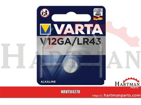 Bateria alkaliczno-manganowa V12GA/LR43 1.5V Varta