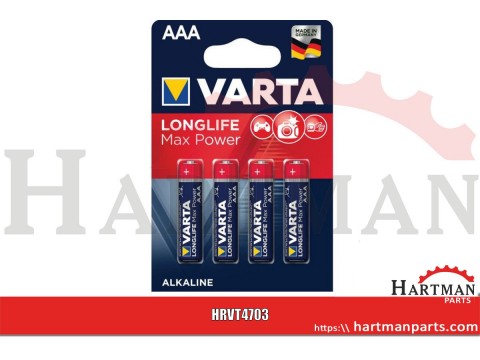 Bateria alkaliczno-manganowa AAA/LR03 1.5V Varta 4 szt.