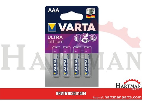 Bateria litowa AAA/LR03 1.5V 4 szt.