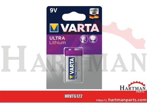 Bateria litowa E 6LR61 9V Varta, 1 szt.