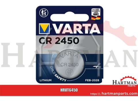 Bateria litowa guzikowa CR 2450 3V Varta