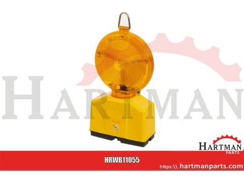 Lampa budowlana ostrzegawcza, średnica 180 mm, żółta